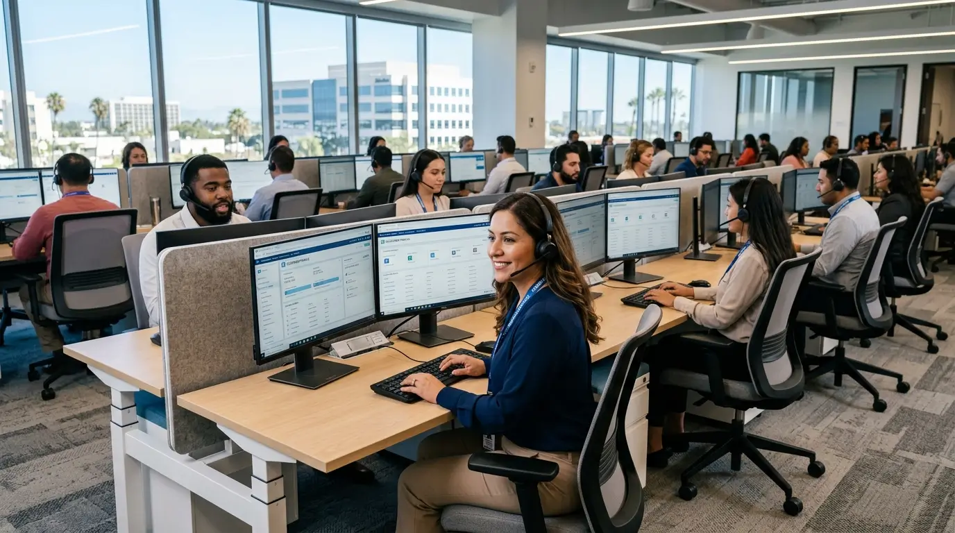 Professional agents delivering inbound call center services in Anaheim