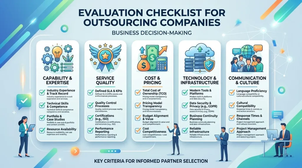How to choose a BPO company in Riverside evaluation checklist
