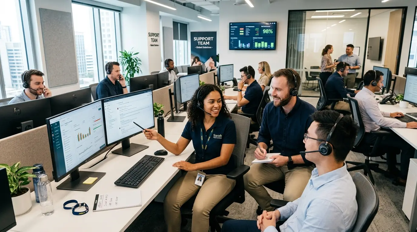 Outsourced vs in-house customer service in Santa Ana internal support team
